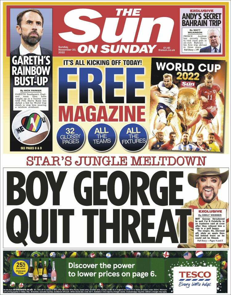 Portada de The Sun (Reino Unido)
