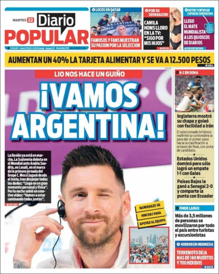 Portada de Diario Popular (Argentina)