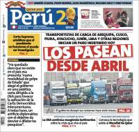 Portada de Perú 21 (Peru)