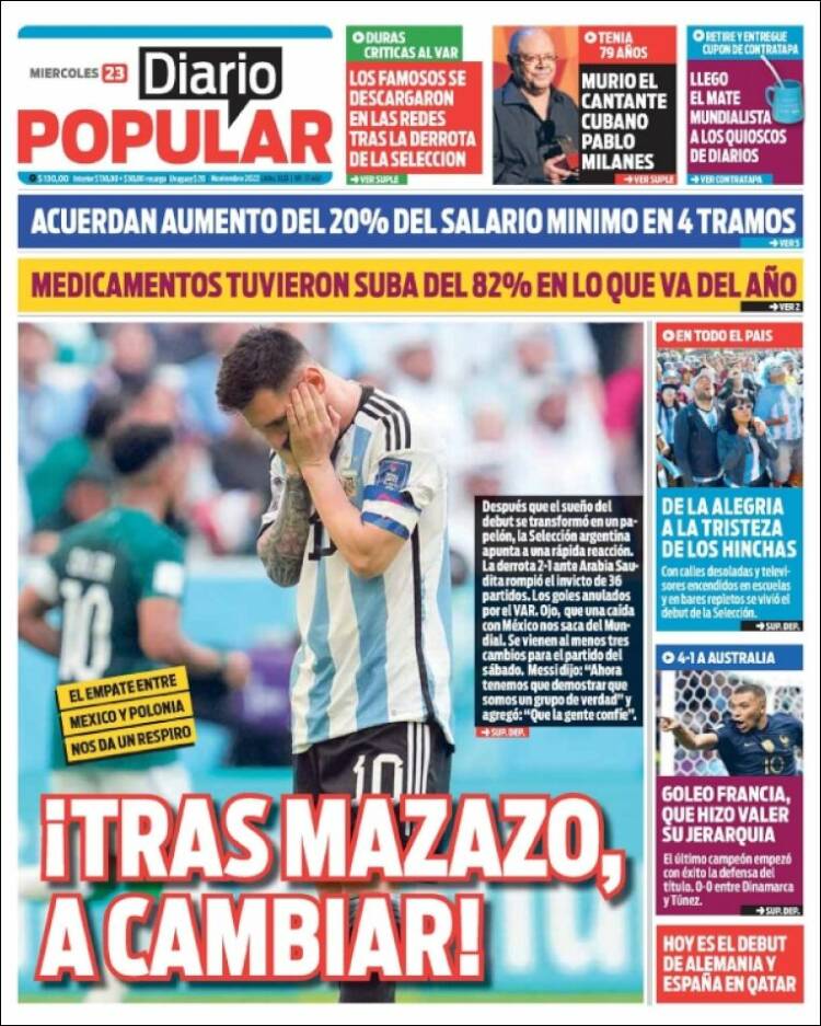 Portada de Diario Popular (Argentine)