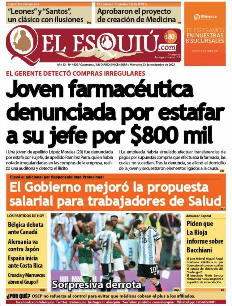 Portada de El Esquiu (Argentine)