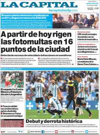 Portada de Diario La Capital - Mar del Plata (Argentina)