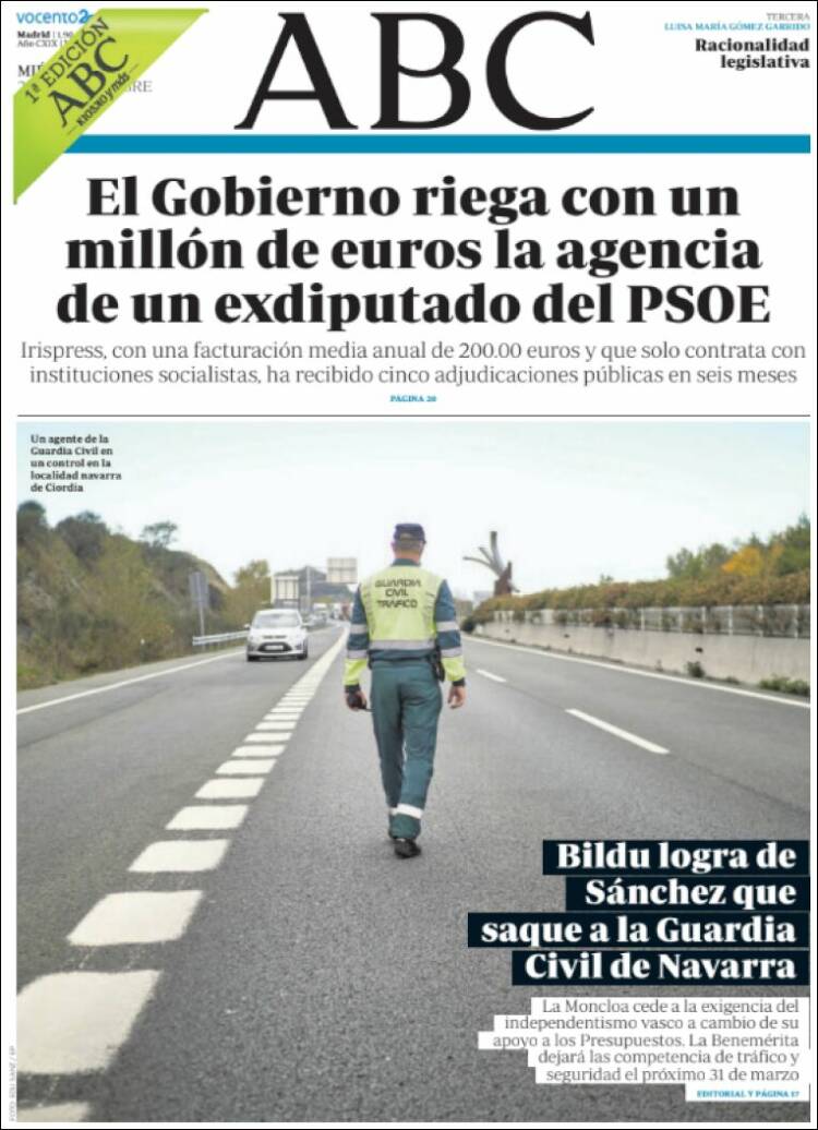 Portada de ABC (España)