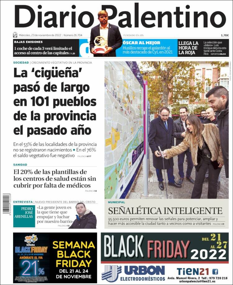 Portada de Diario Palentino (España)