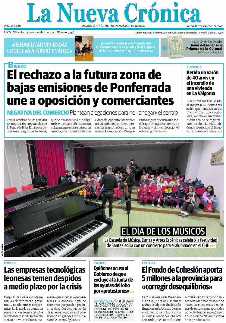 Portada de La Nueva Crónica (España)