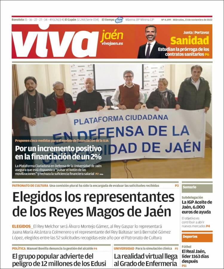 Portada de Viva Jaén (España)