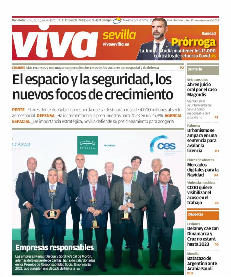 Portada de Viva Sevilla (España)