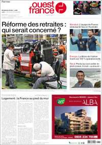 Portada de Ouest France (France)