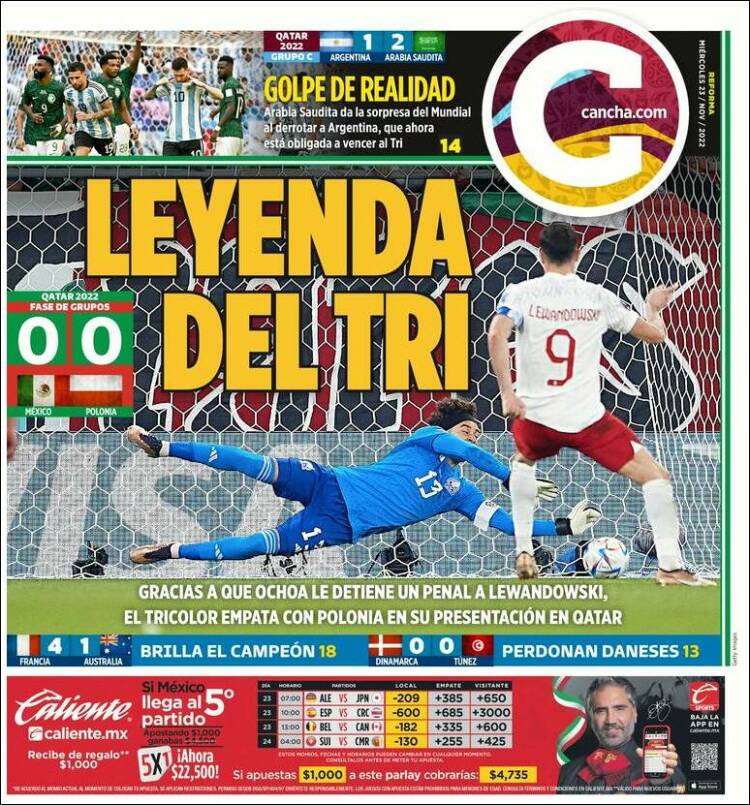 Portada de Cancha (México)