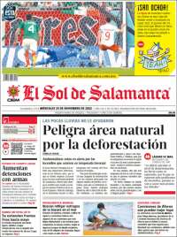 Portada de El Sol de Salamanca (México)