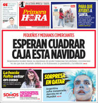 Portada de Primera Hora (Puerto Rico)