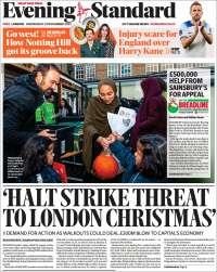 Portada de Evening Standard (Reino Unido)