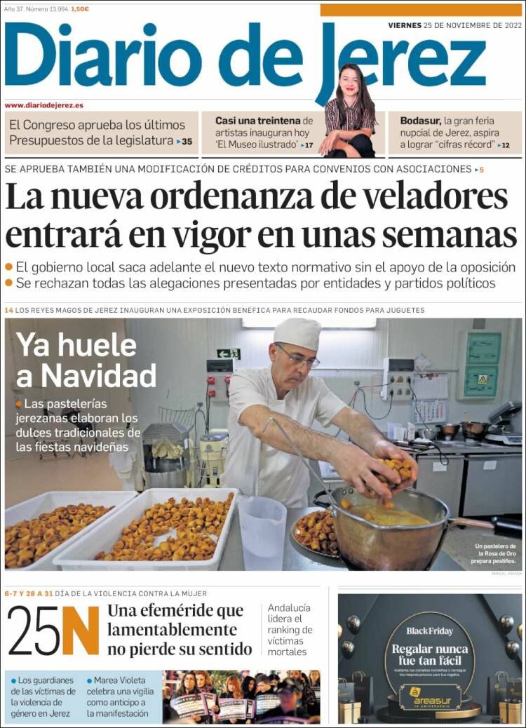 Portada de Diario de Jerez (España)