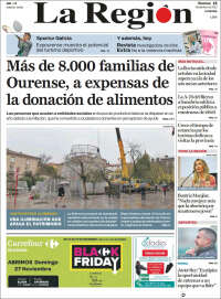 Portada de La Región de Ourense (España)