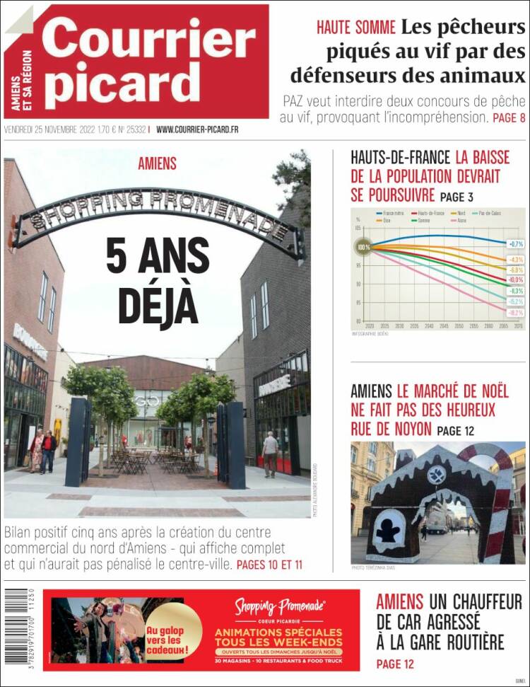 Portada de Courrier Picard (France)