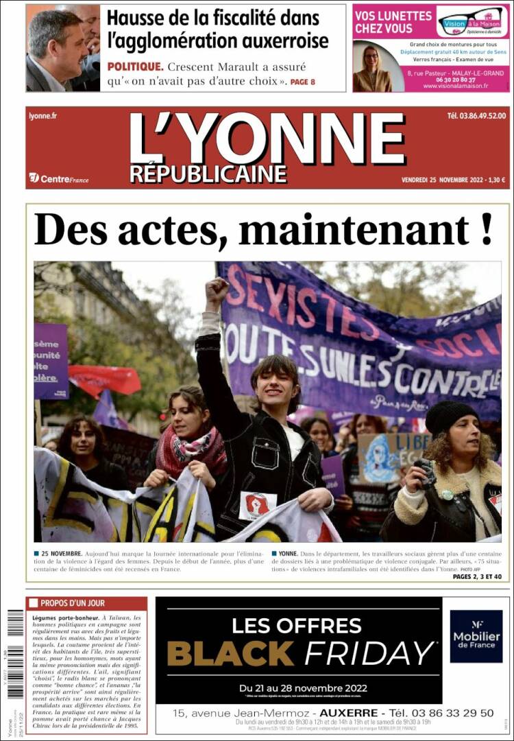 Portada de L'Yonne-Républicaine (France)