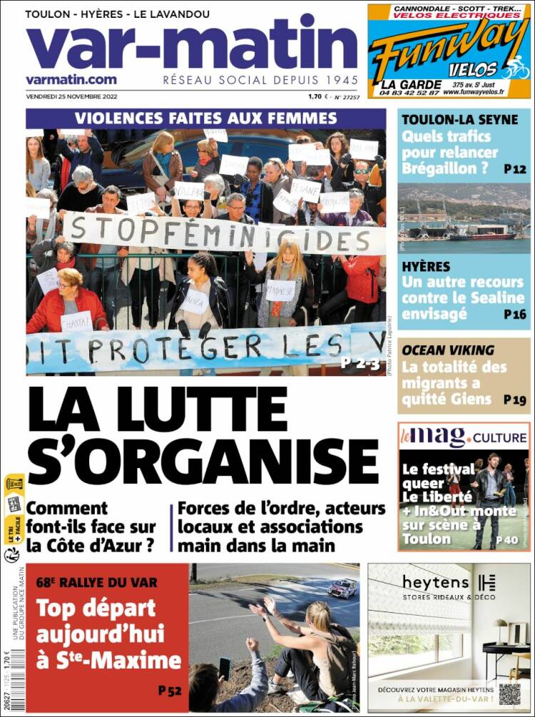 Portada de Var-Matin (France)