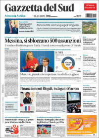 Portada de Gazzetta del Sud (Italia)