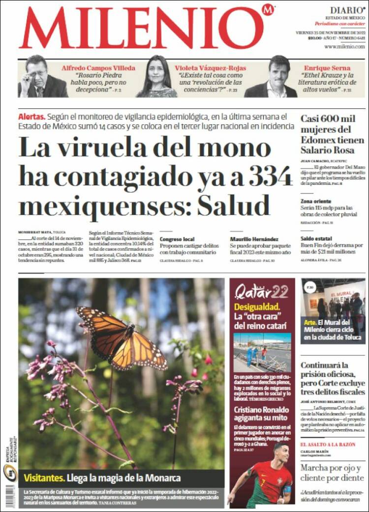 Portada de Milenio - Estado de México (M&eacute;xico)