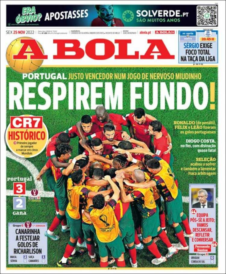 Cover of A Bola (Portugali)