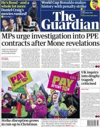 Portada de The Guardian (United Kingdom)