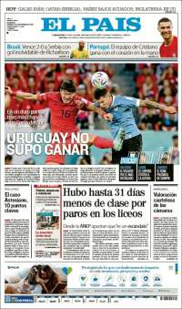 Portada de El País (Uruguay)