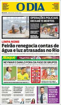 Portada de O Dia (Brasil)