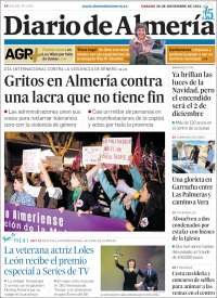 Portada de Diario de Almería (Spain)