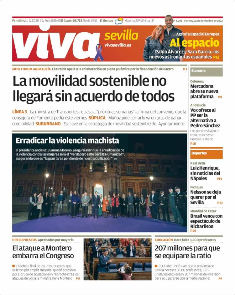 Portada de Viva Sevilla (España)