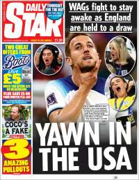 Portada de Daily Star (Royaume-Uni)