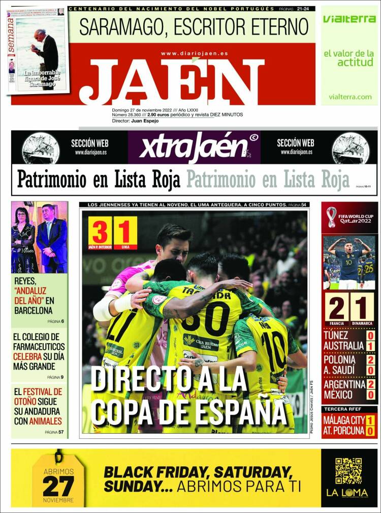 Portada de Diario Jaén (Spain)