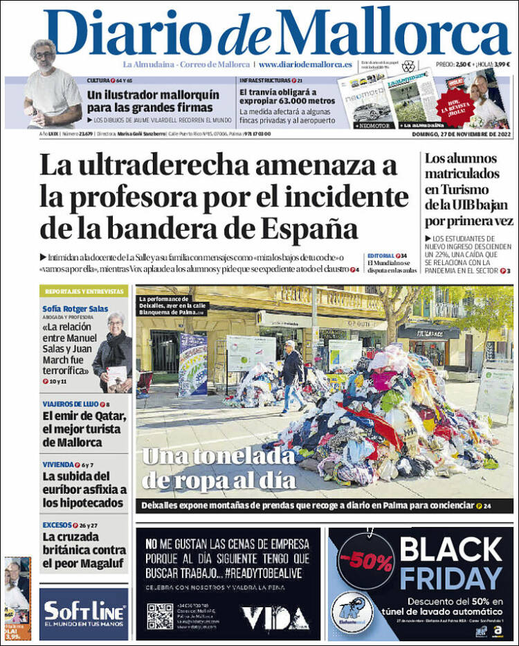 Portada de Diario de Mallorca (Spain)