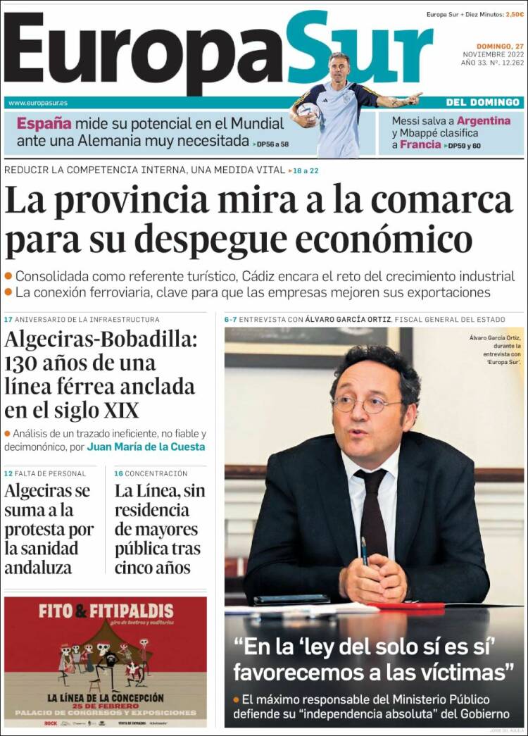 Portada de Europa Sur (Spain)