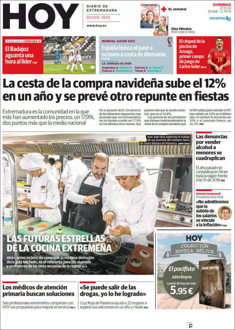 Portada de Hoy - Badajoz (España)