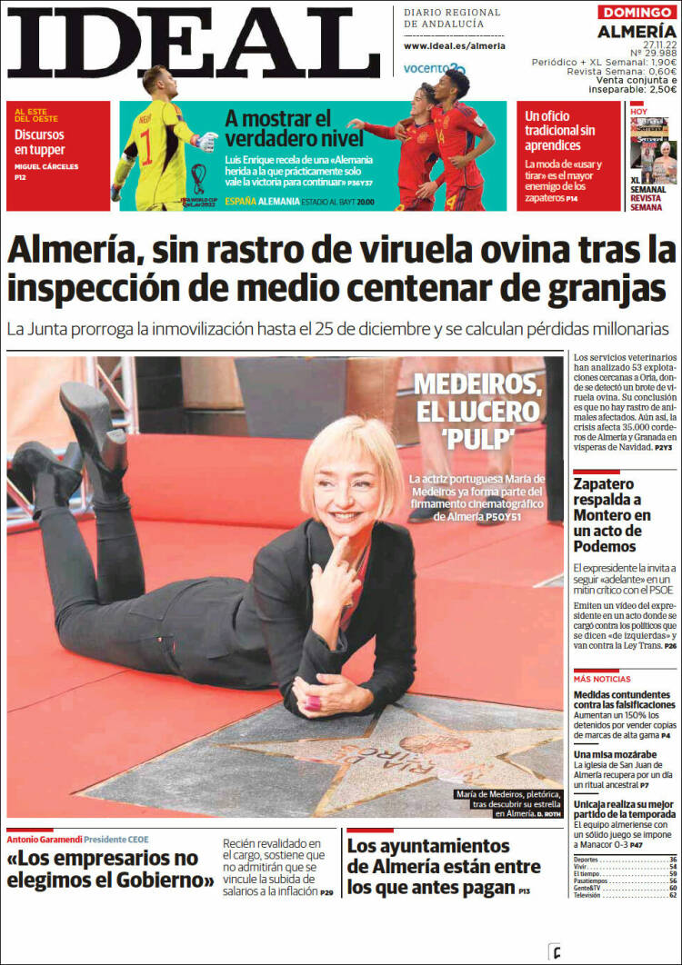 Portada de Ideal Almeria (Spain)