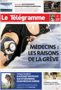 Portada de Télégramme (Francia)