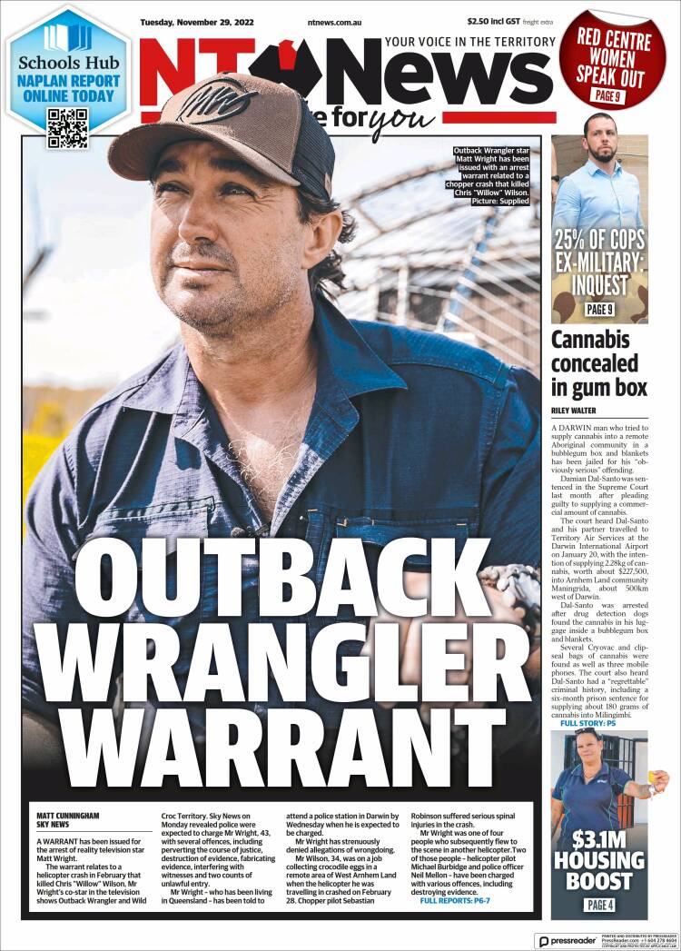 Portada de Northern Territory News (Australie)