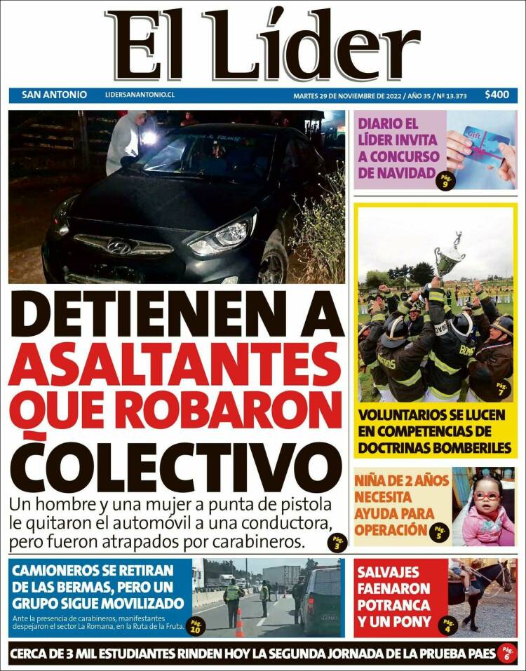 Portada de Lider de San Antonio (Chile)