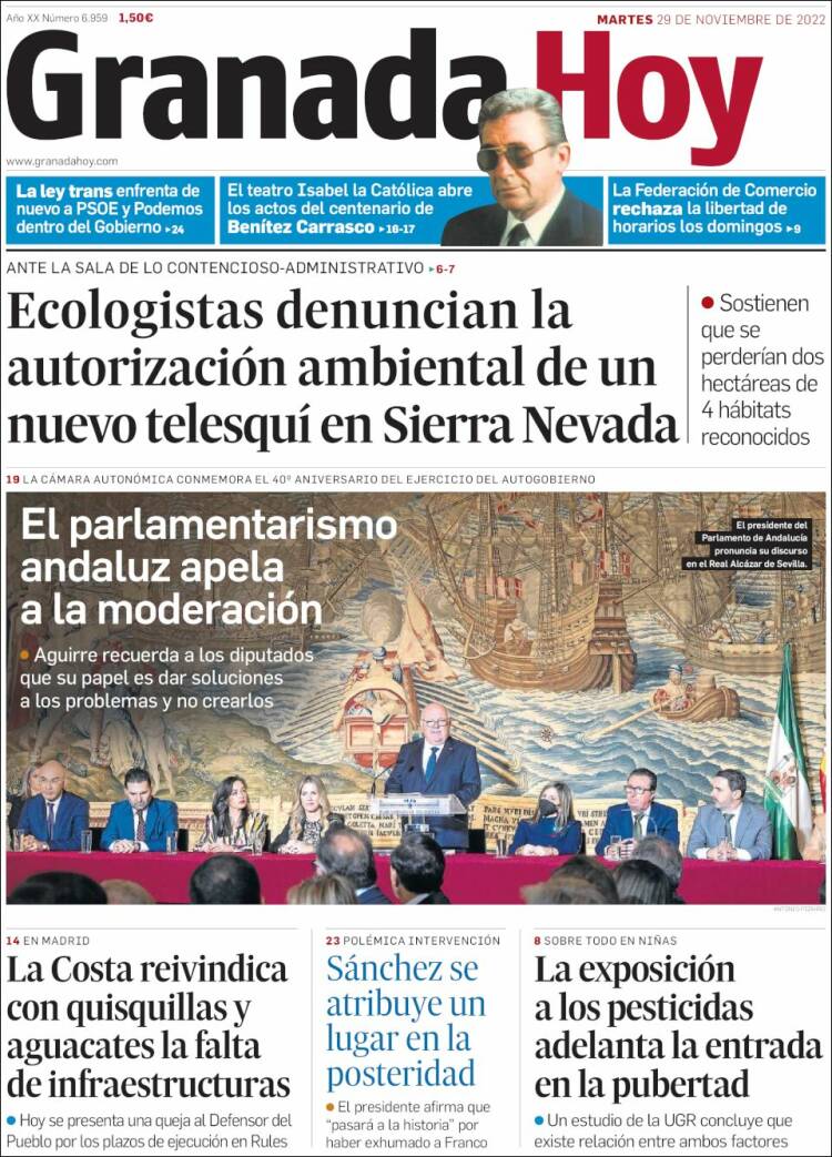 Portada de Granada Hoy (España)