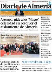 Portada de Diario de Almería (España)