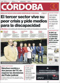 Portada de Diario de Córdoba (España)