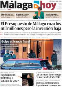 Portada de Málaga Hoy (España)