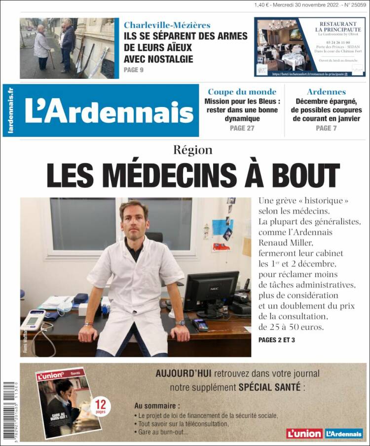 Portada de L'Ardenais (Francia)