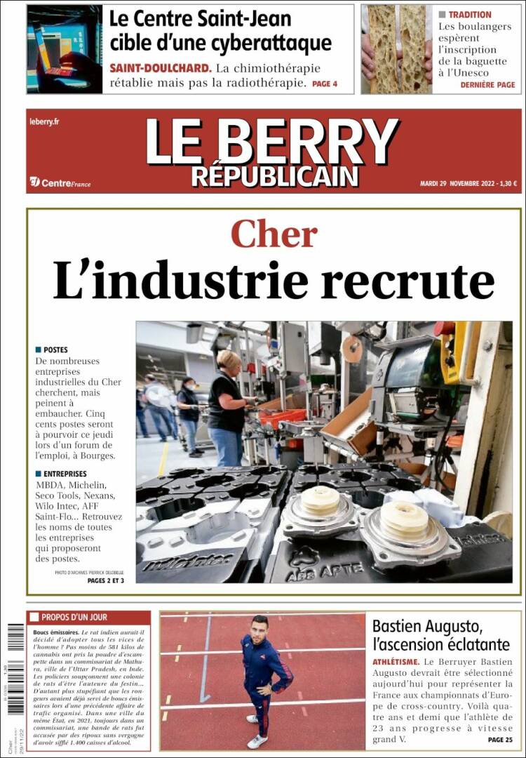 Portada de Berry Republicain (France)