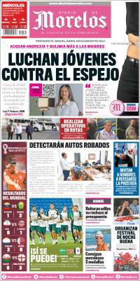 Portada de Diario de Morelos (México)