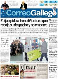 Portada de El Correo Gallego (España)