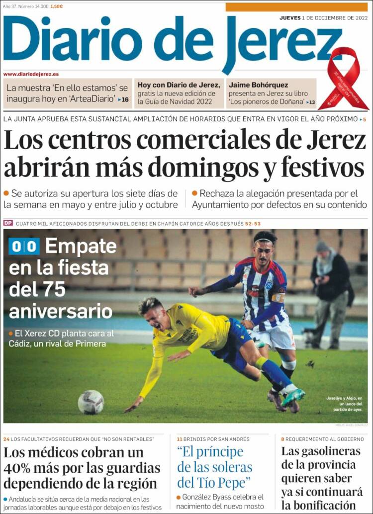 Portada de Diario de Jerez (Spain)