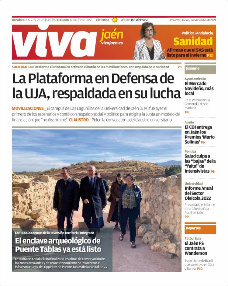 Portada de Viva Jaén (España)