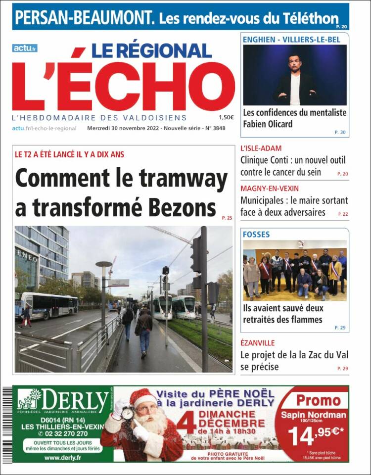 Portada de L'Echo de la Haute-Vienne (Francia)
