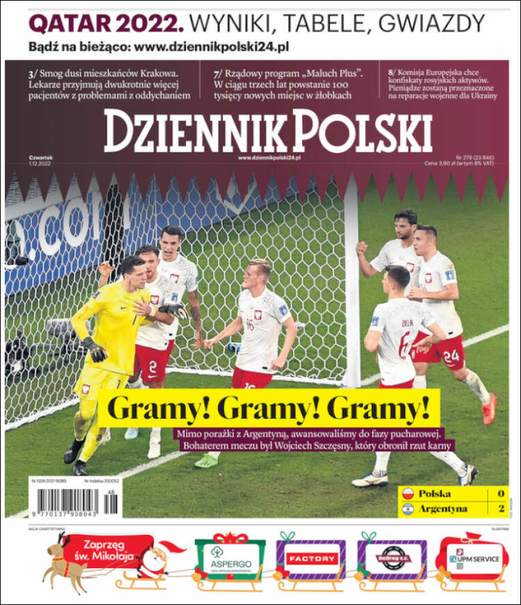 Portada de Dziennik (Polonia)